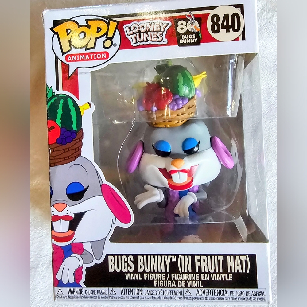 Funko Pop! Bugs Bunny in Fruit Hat #840 Diamond Collection Special Edition w/ PP